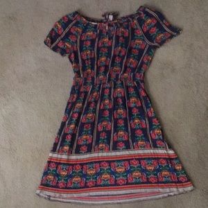 Mexican Rose floral dress